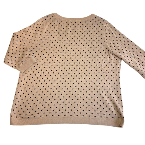 Lands End Polka Dot 100% Cotton Sweater 2XL - Picture 8 of 9